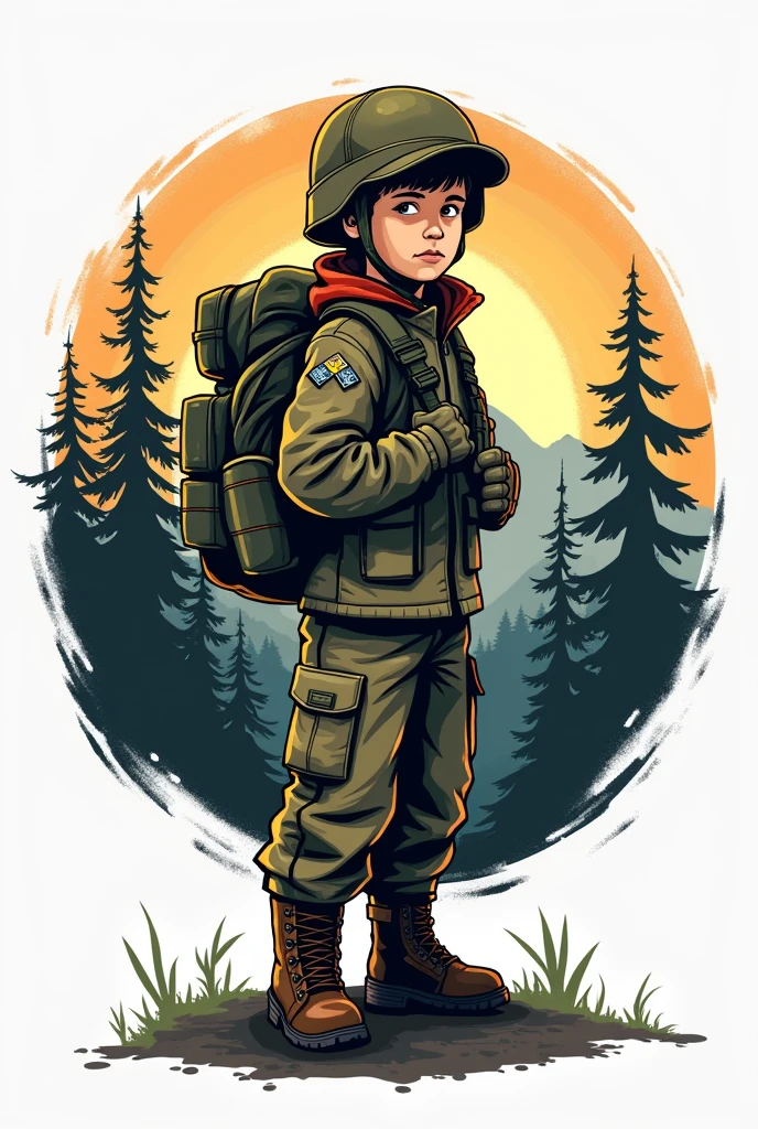 A logo for Verena Boy Scouts camp Something more striking for me is the venture with the NYM brand, the child who has more military clothing without the name Verena, something more like a logo