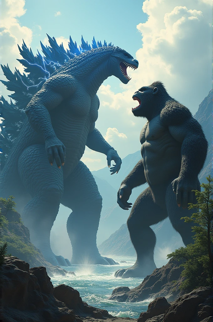 godzilla and kong in one frame 