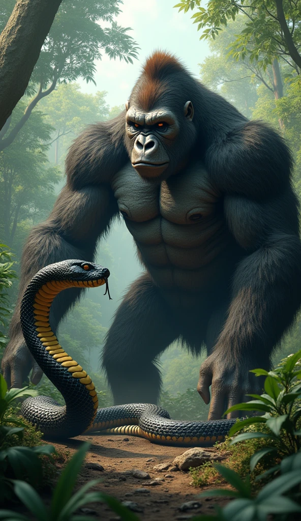 Snake and kong in one frame