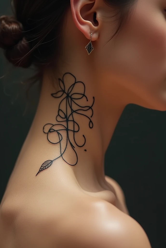 I want a tattoo on my neck on the side that symbolizes 