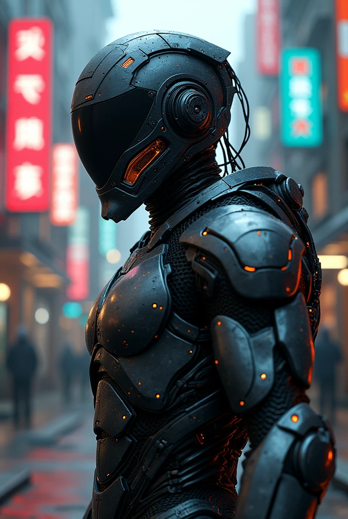 A highly detailed futuristic X-shaped armored suit, X-shaped helmet, intricate cyberpunk design, ultra-realistic, hyper-detailed, cinematic lighting, dramatic shadows, glowing elements, metallic textures, neon accents, dystopian sci-fi atmosphere, advanced technology, X-Men inspired, 8K, realistic, masterpiece