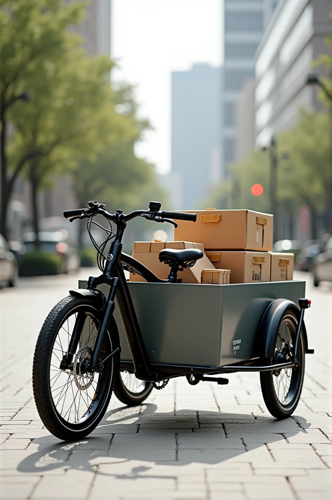 I need to create a cargo bike type bicycle for a logo that looks like a horizontal profile with the vision that it is rented to carry things