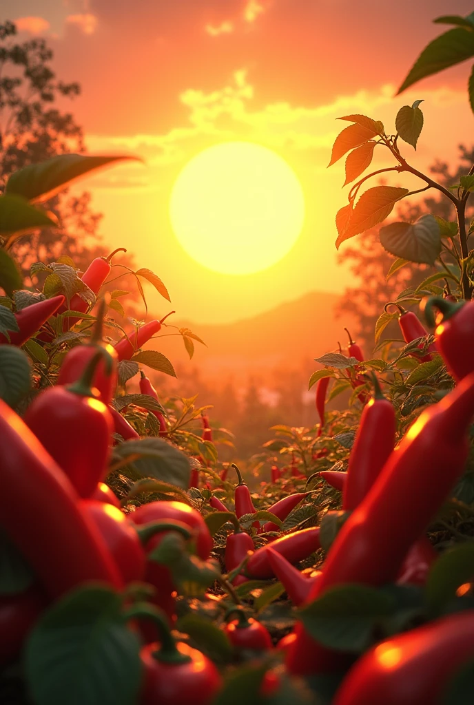Sun and Cayenne Peppers