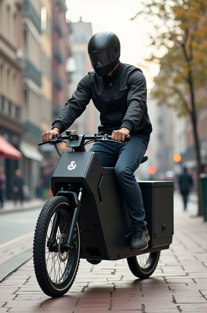 A two-person cargo bike