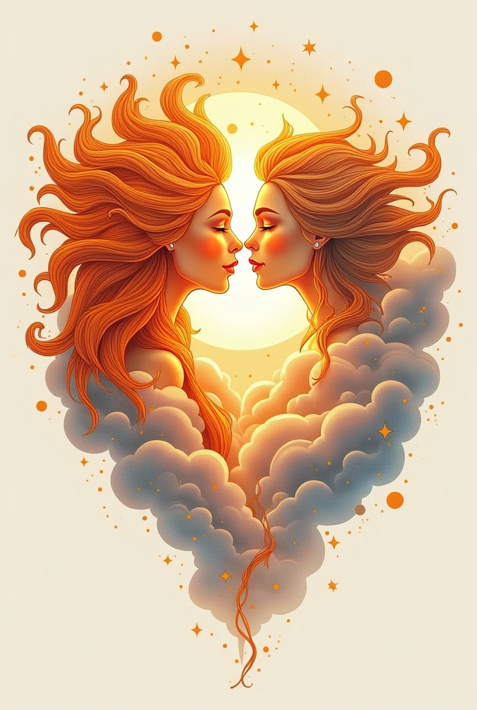Here’s a detailed prompt for a tattoo design featuring the sun and moon in a French kiss:

"Design a tattoo where the girl  sun and man moon are depicted in a romantic French kiss. The sun, radiant and fiery, should have a warm and glowing aura, with soft, flowing rays extending outward. The moon, cool and serene, should have a gentle, silvery light, with a crescent shape. Their faces should be close, lips just about to meet, with an expression of deep affection and tenderness. Surround them with delicate, celestial elements like stars, clouds, and subtle waves of energy to enhance the dreamy, cosmic atmosphere."