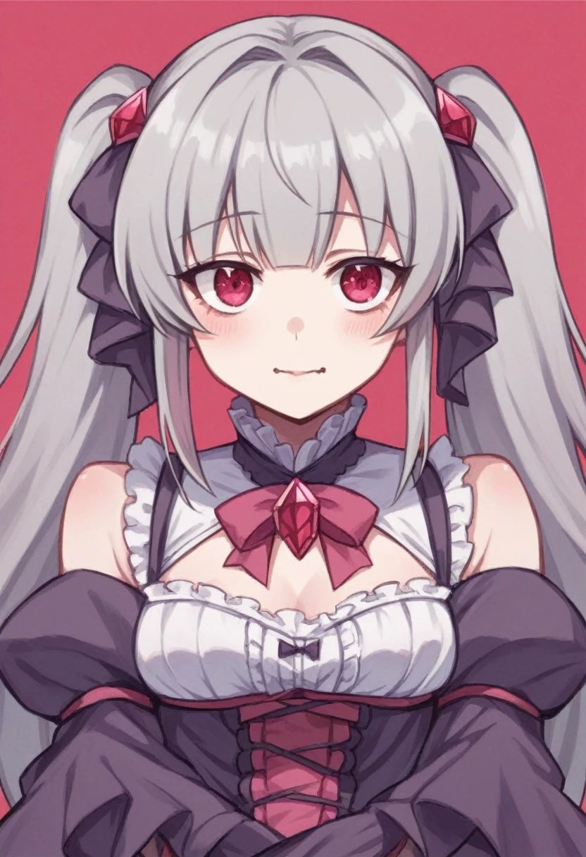 kawaii,cute,very cute,pink,ribbon,devil,Gray Hair,Jewel-like eyes,,girl,danger,cruel,heart,Very thick twintails,Silky Hair,devilっ娘,sweet lolita fashion,pink,Straight twin tails,devilの角,devilのしっぽ