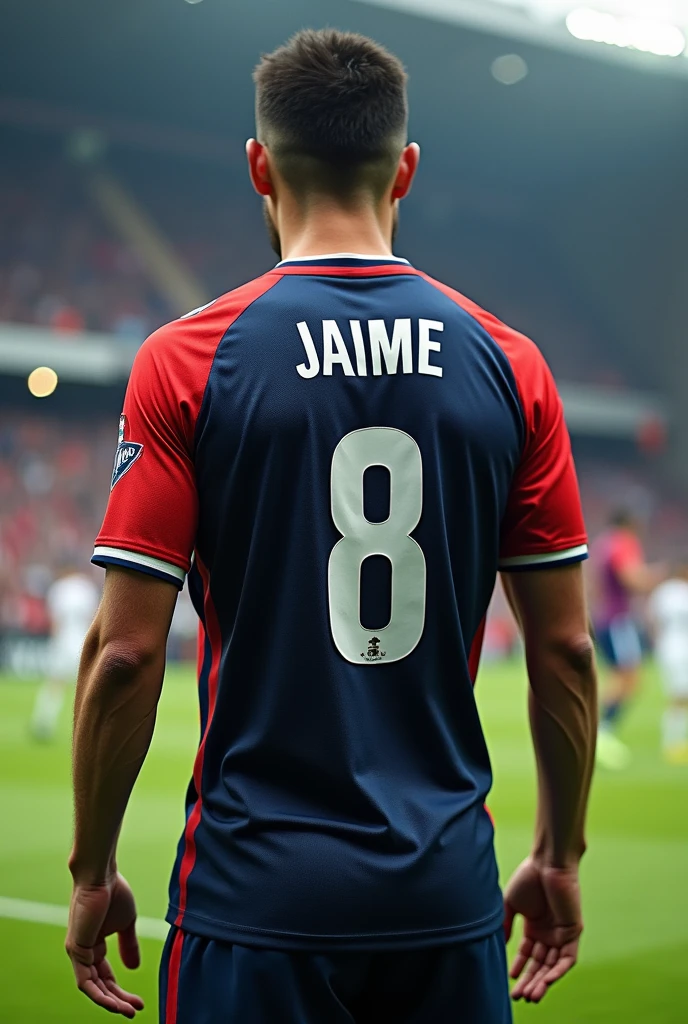 JAIME's name on a soccer jersey number 8