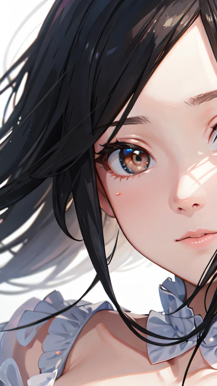 ((Highest quality)), ((masterpiece)), (detailed), One beautiful girl, Almond Eye,This moment when time stops, If I can be with you,Beyond reality and dreams, Forever with you ,Close up of face