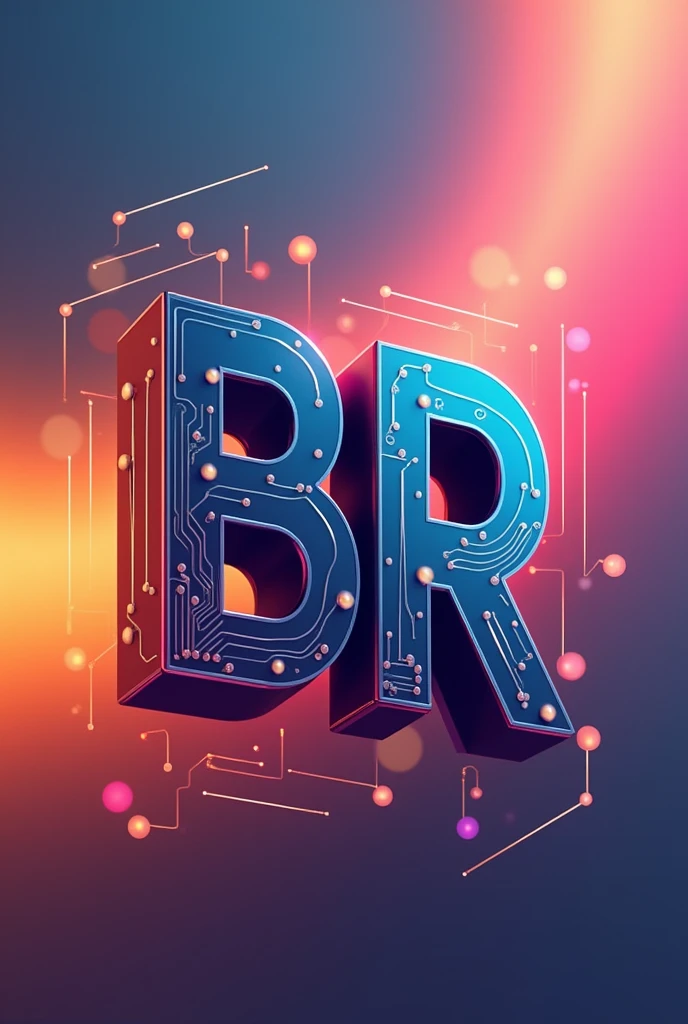 Create a 3D logo for a Breaking React  channel. The logo should convey innovation, creativity, and entrepreneurship. Use vibrant colors to represent energy and enthusiasm. The design should include elements like a . Ensure the logo has a modern and professional look, suitable for digital platforms.