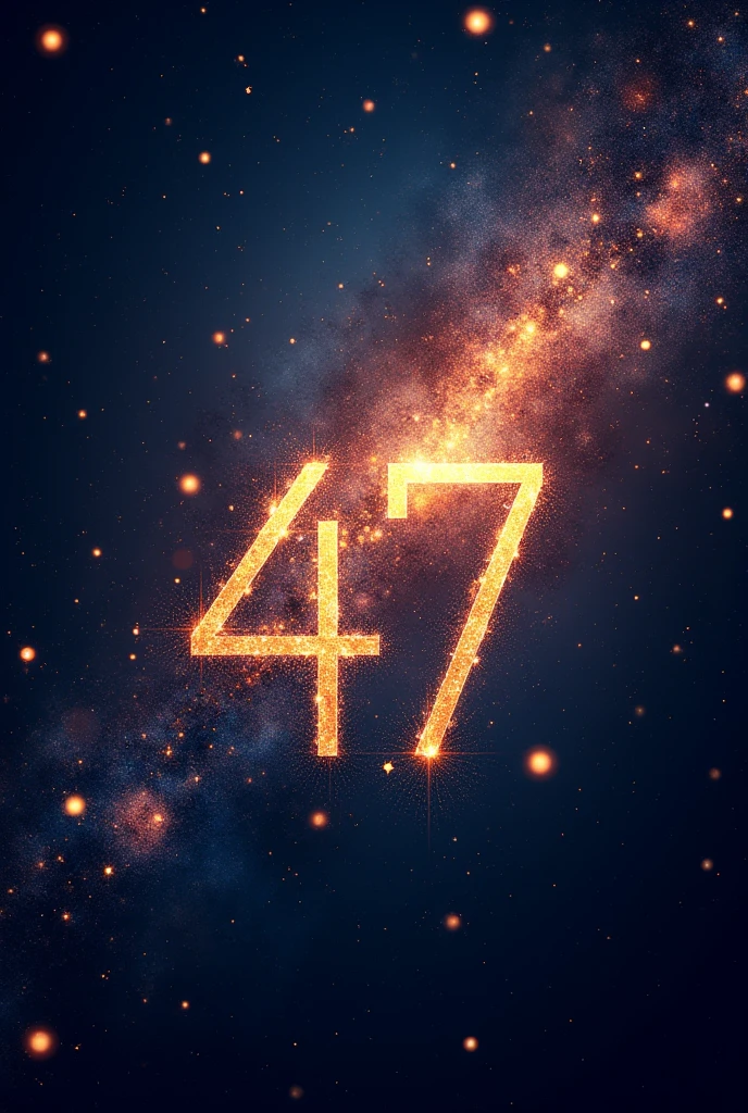 Star picture with written 
47 milestone 