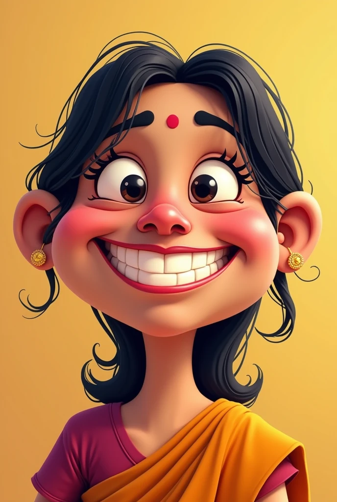 Indian mom funny cartoon face