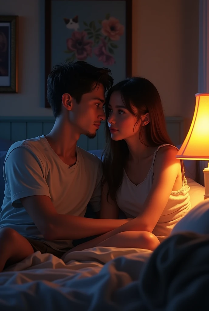 Chatting with girlfriend late night