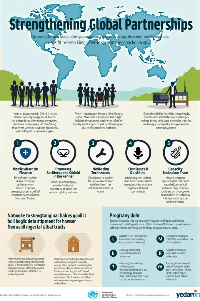 Goal 17 of the UN SDGs is "Partnerships for the Goals." This goal aims to enhance global partnership for sustainable development and also strengthen implementation. A layout and content that can be used to create a poster presentation for Goal#17 are as follows:
Poster Title: Partnerships for the Goals-SDG 17
Introduction:
What does SDG 17 mean?
This goal concentrates on importance of global partnerships in having all SDGs realized.
It highlights cooperation among governments, private sector, civil society and individuals in order to make sure that the agenda of sustainable development will be successful.
Key Objectives of SDG 17:
Finance: Mobilize financial resources towards sustainable development in developing countries.
Increase investment in neglected areas.
Encourage innovative financing mechanisms.
Technology: Enhance technology access and innovation.
Help developing countries adopt technology for sustainable development purposes.
Promote ICT and innovation in capacity building.
Capacity Building: Improve skills and knowledge bases.
Enhance national and international bodies
Offer training as well as education opportunities
Trade: Promote fair trade that is open.