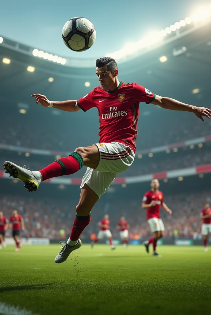 Ronaldo scoring a bycycle kick