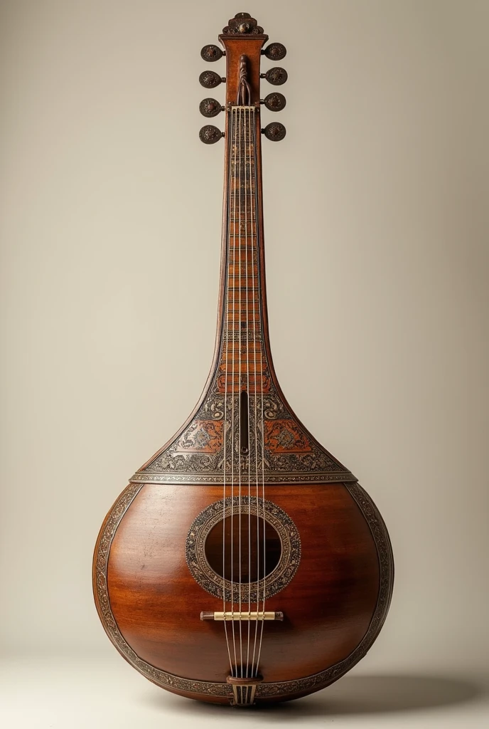 Musical instrument veena front faced