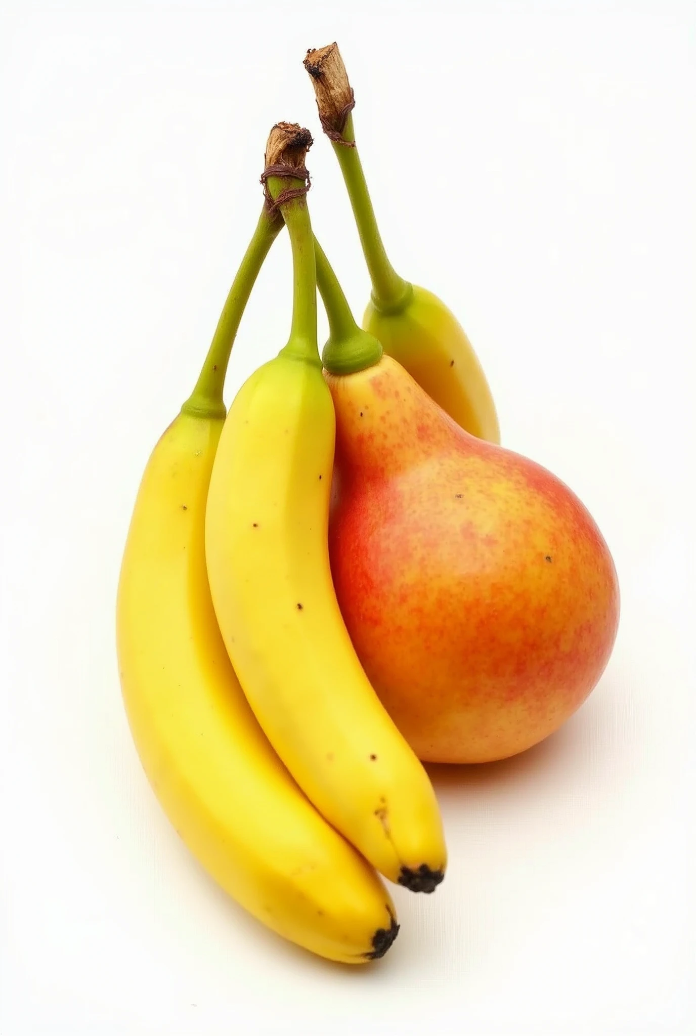 fruits on a white background.