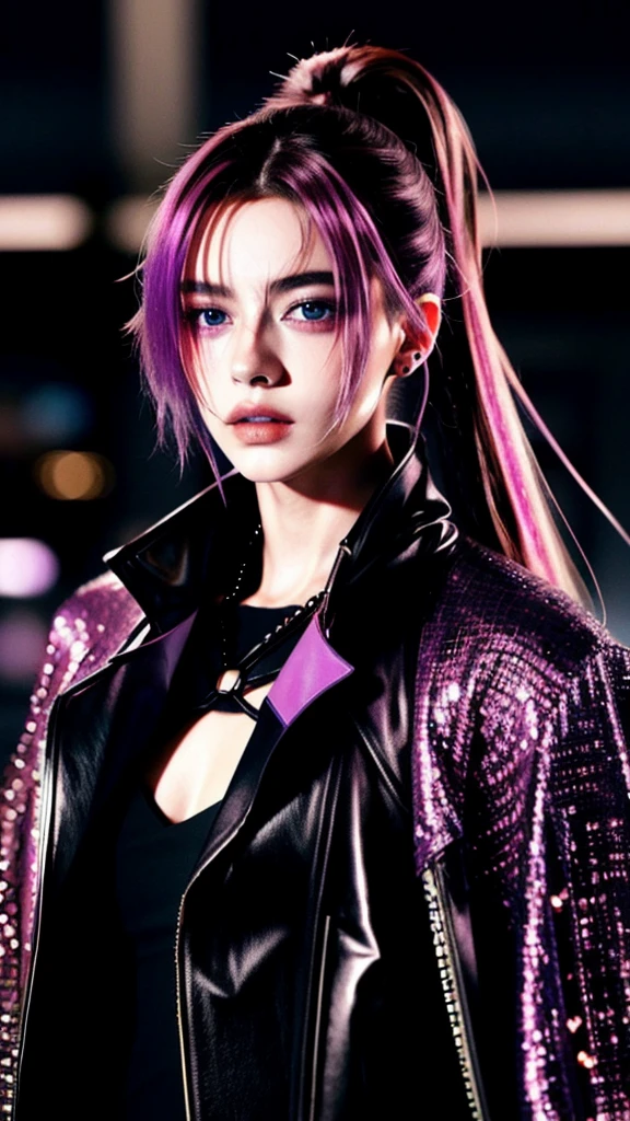 フェイスペイントをしたサイボーグのBeauty, whole body, cyber punk, Fashion Model, Beauty, masterpiece, Francis Bacon's painting style