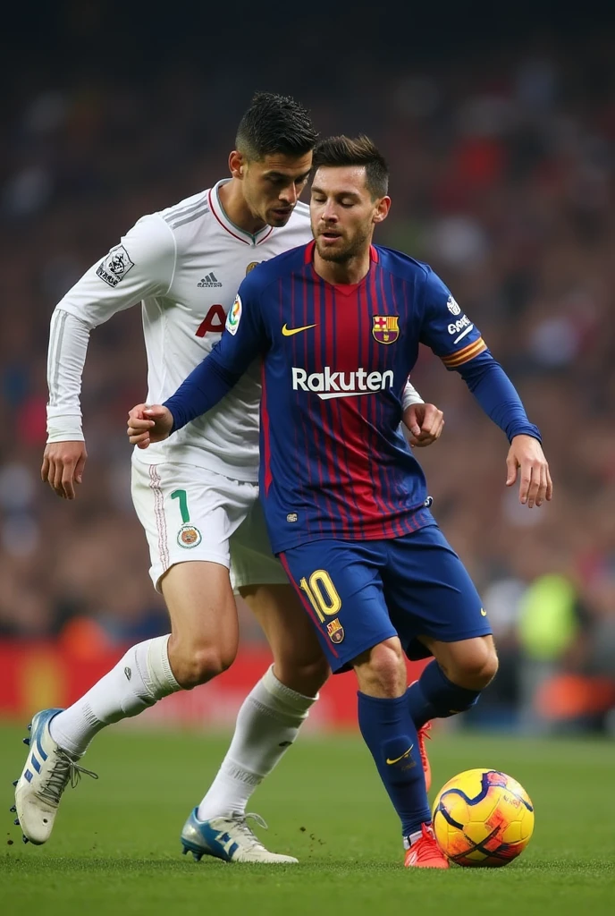 Ronaldo licking messi dick