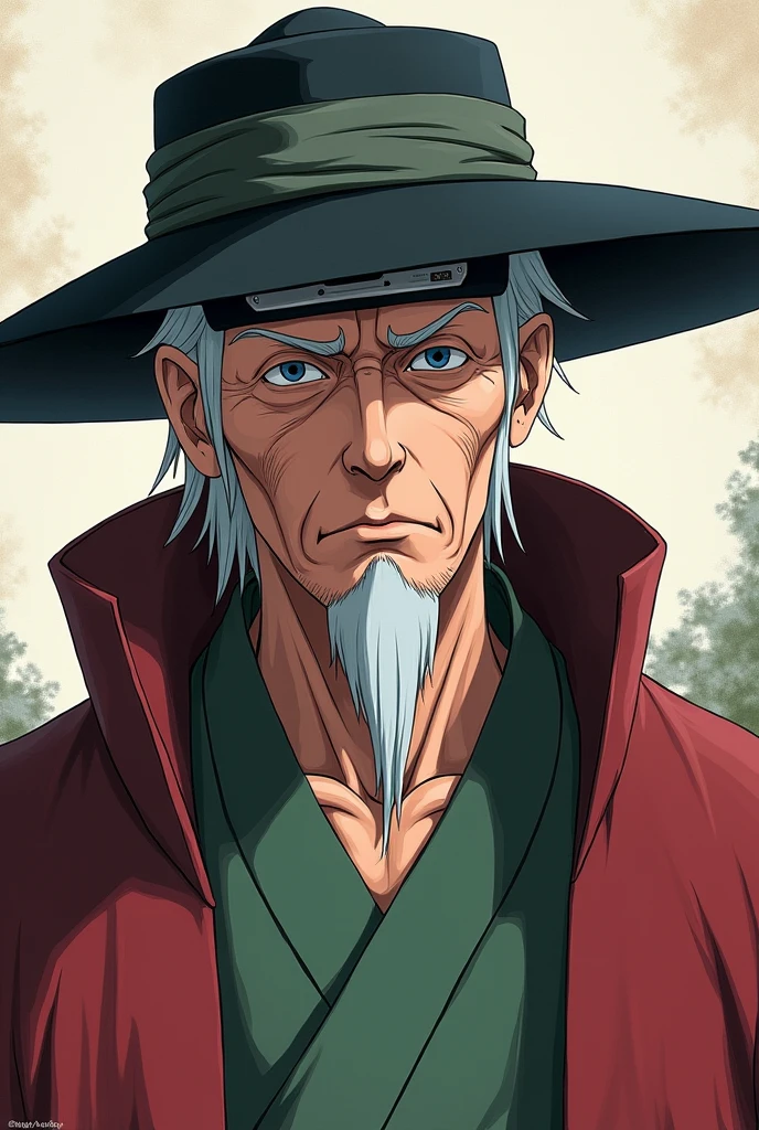 Make the Third Hokage as close to the anime as possible with a manga touch.