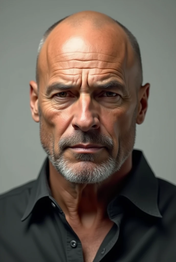 A bald man