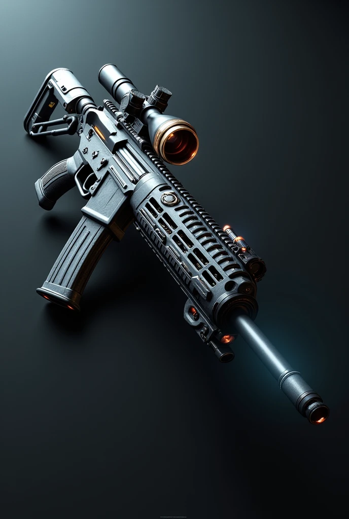 Create an image of an sci-fi, bullet Lazer shooting sniper rifle (single sniper, no man/soldier included)