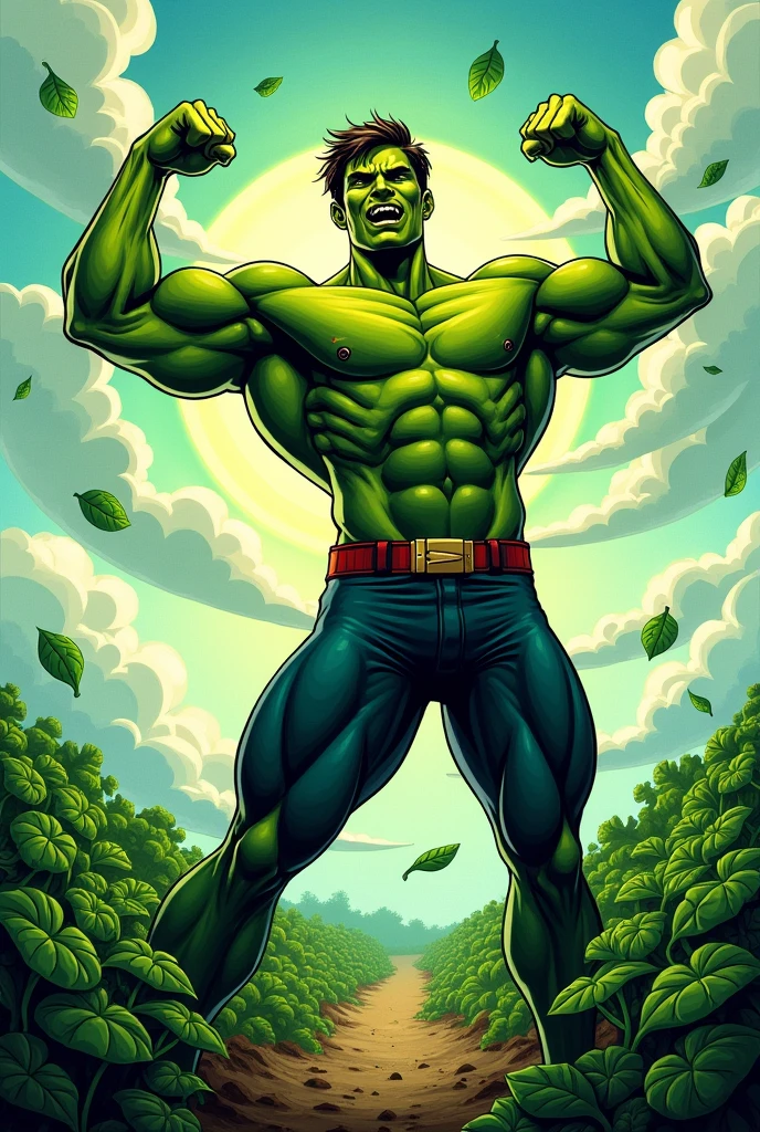 Spinach makes you strong, any time!