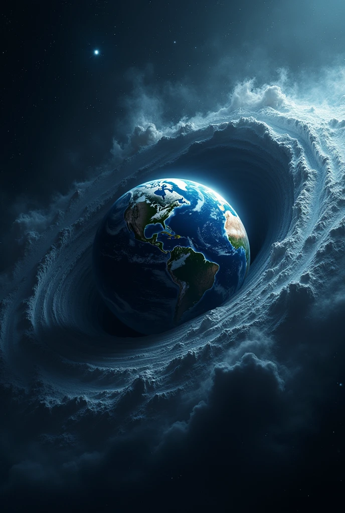 Earth swallowed by black hole