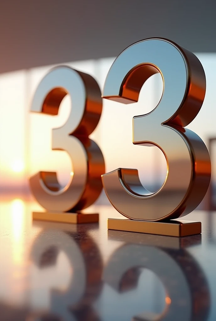 
celebrating 33 years of work at shell with “33” with no real people in it