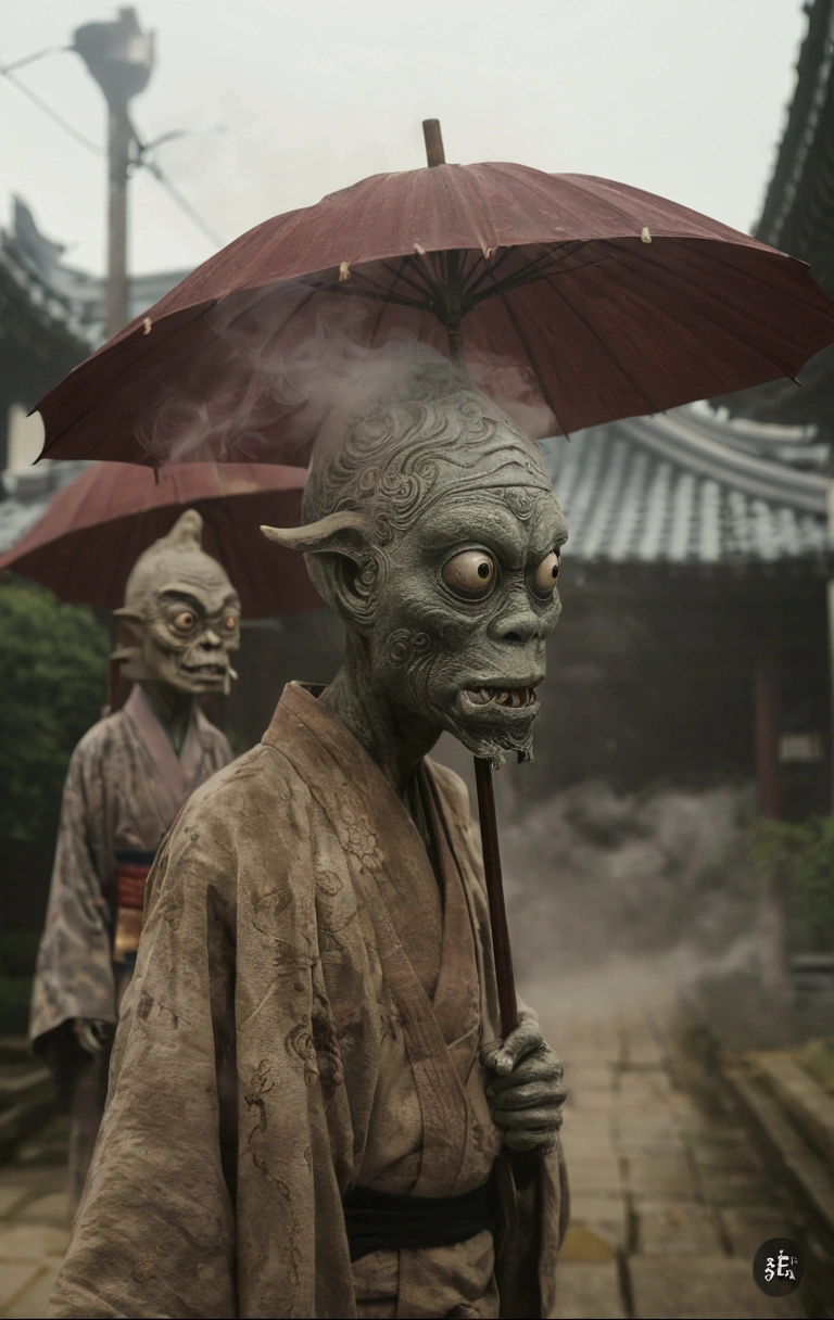 Monster, mist, cloudy, dim, smoke, reality, existence, yokai