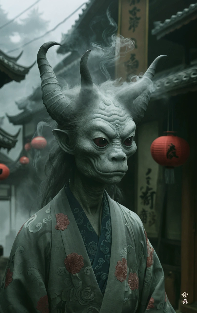 Monster, mist, cloudy, dim, smoke, reality, existence, yokai