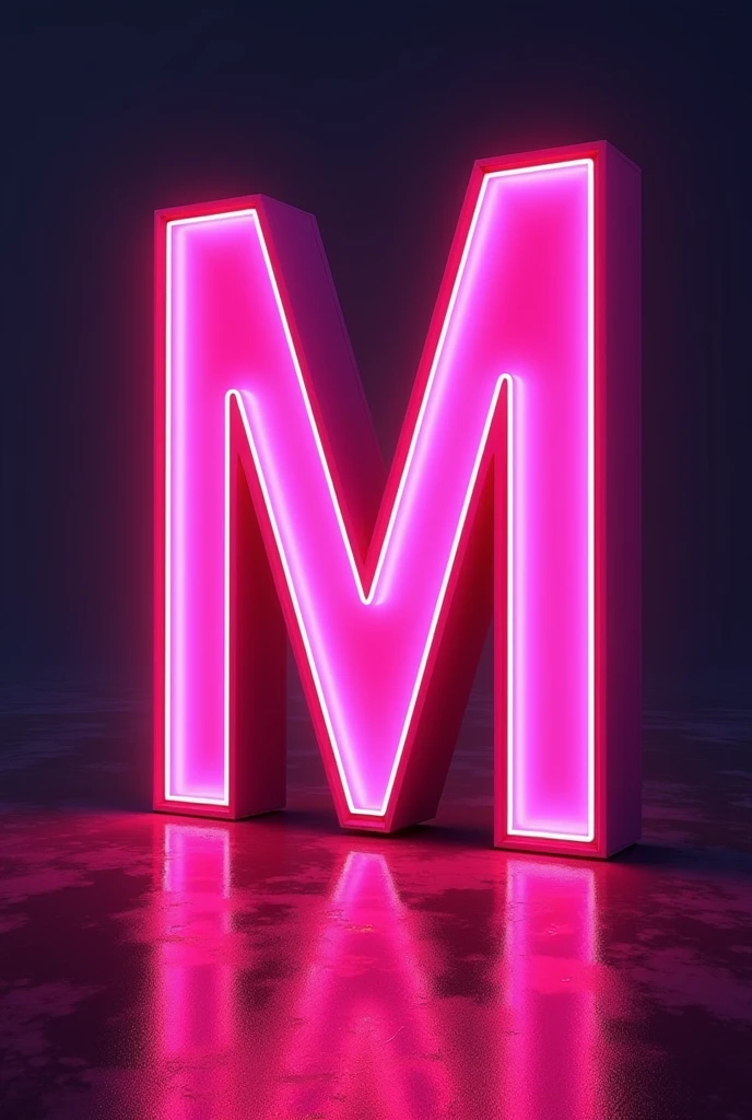 Pop art of neon M