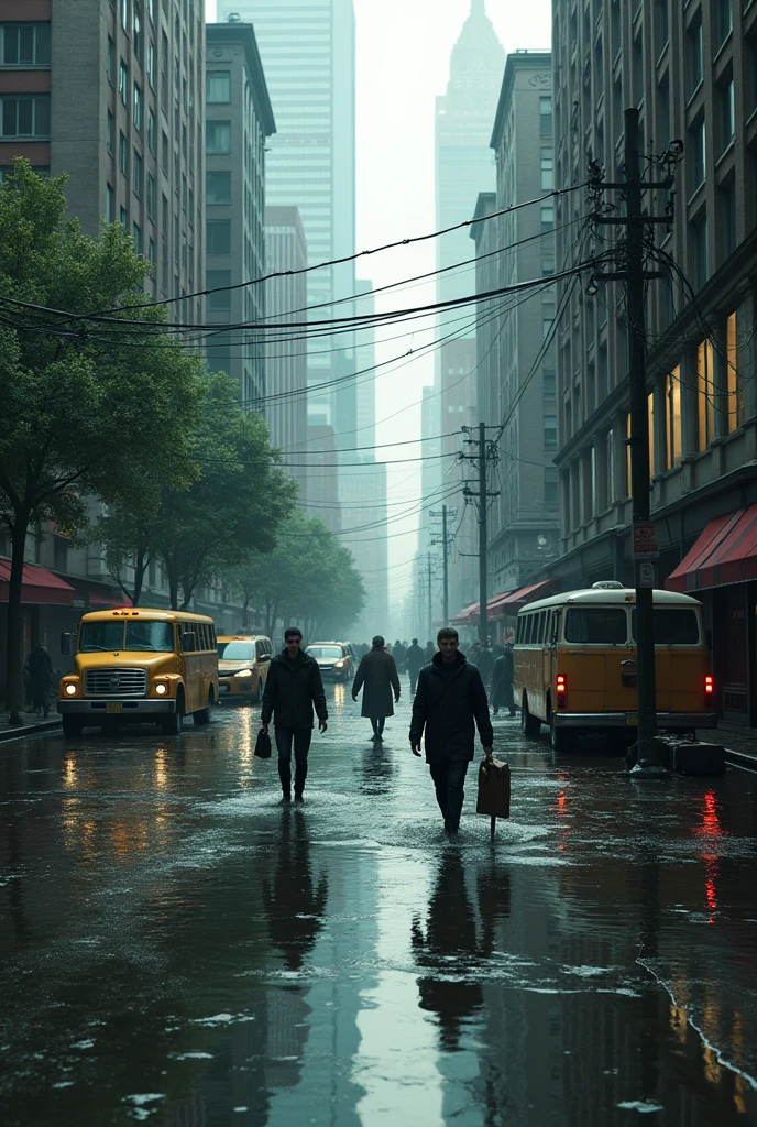 Flooded street