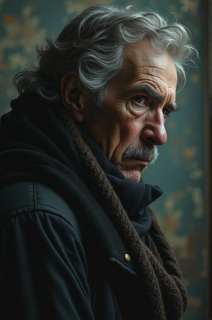 ((best quality)), ((masterpiece)), (detailed), perfect image sad man