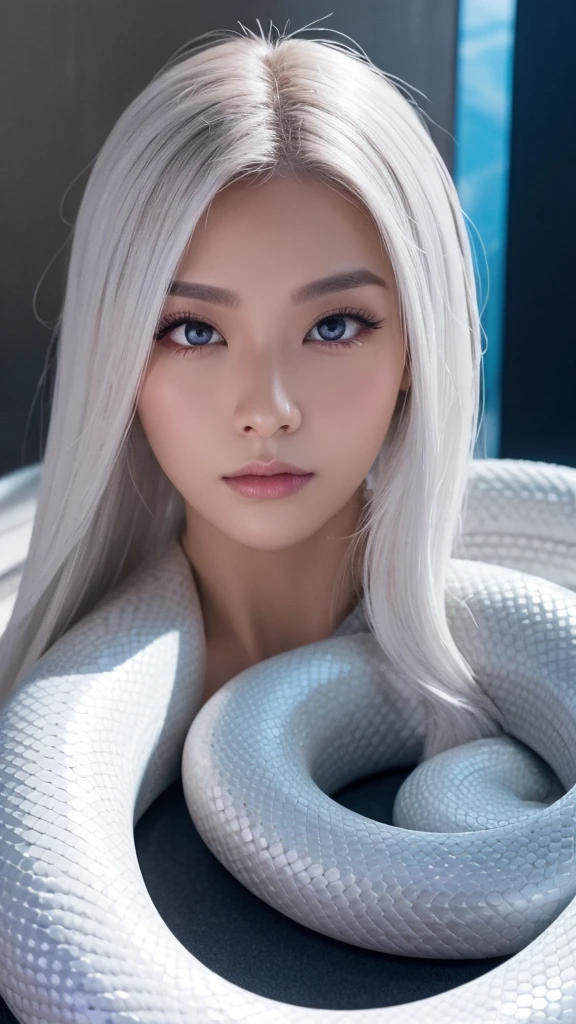 White Snake Front facing There is no one