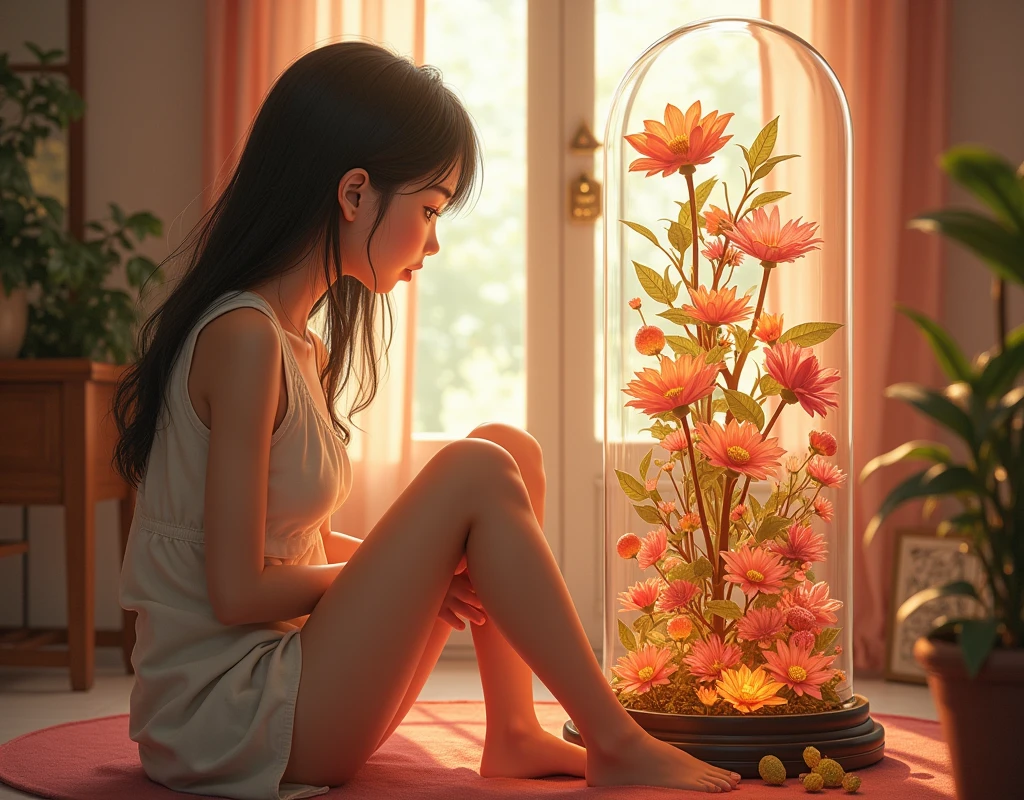{{{{{3,318 trillion pixels high resolution, nsfw, Realistic scenery and lovely Japanese girl who is moaning madly as she nudity Masturbation that traces the sexual zone repeatedly with her fingers in a romantic Cylindrical crystal herbarium, thicken the lips look pretty, Boobs are fluffy and bouncy, Tits that get rounder bigger her deep tight cleavage}}}}}, {{{{{detail of The panting face and voice of a neat and cheerful girl loved by everyone, Her nipples and romantic deep panting and her fingers tracing her pussy and Inside a herbarium soaked in female hormones depicted in detail, A detailed her repeatedly drastic Orgasms that make the uterus tremble}}}}},{{{{{The hormones in the herbarium cause the innocent girl to flush her face remains a girl only her body changes rapidly tits swelled up to form two beautiful mounds revealing a tight cleavage, A neat girl who sitting and opens her crotch traces her crotch with her fingertips and with a moan experiences her first climax and innocent Masturbation that traces the sexual zone, It's too clean and innocent to see her go into her own world nipples out mouth open panting and Masturbation that traces the sexual zone as she climaxes over and over again, magical in a romantic Cylindrical crystal herbarium filled with female hormones, Herbarium-soaked her tits become so plump and her tits grows sexier, Cuteness preserved forever shining in exchange for life from her, her beautiful slender underbust, slender curvy cute waistline, an lewd fetish for lips and necks and waistlines, her clearer nip line from underbust to hips, gloomy straight long wig, thick vivid lips}}}}},{{Extremely detailed}},{{{{{heroine girl's Sexually unused body with pure and innocent aura}}}}}