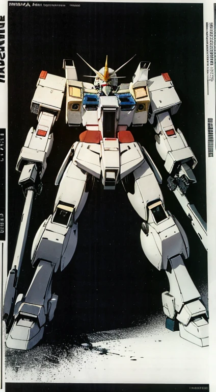 retro, 90's, flat colors, 1980s \(style\), gundam, ruins, mecha, ((machinery)), no human, comic, monochrome,bighip girl hiphop sexy fuckfuckfuck fuckoff