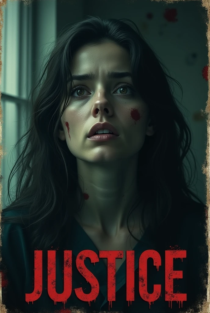 I want to generate a terrifying poster for justice for the resident doctor who was brutally raped and murdered in her own college's seminar room.