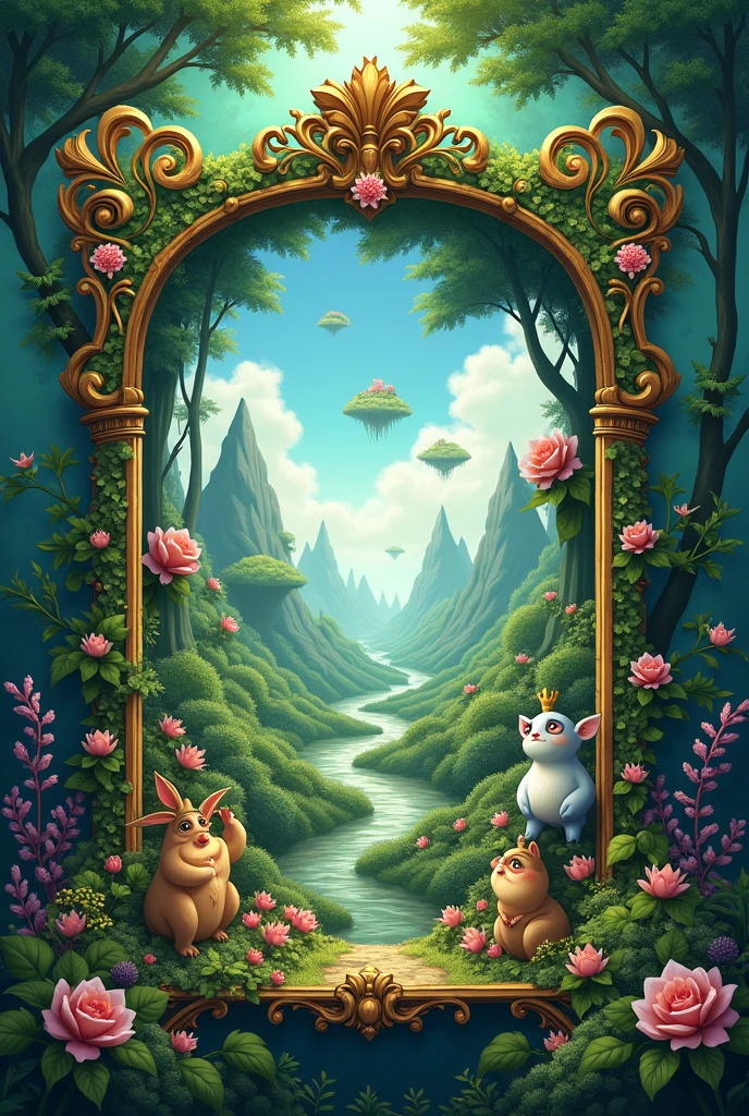 WHIMSICAL GREEN FRAME WORLD
