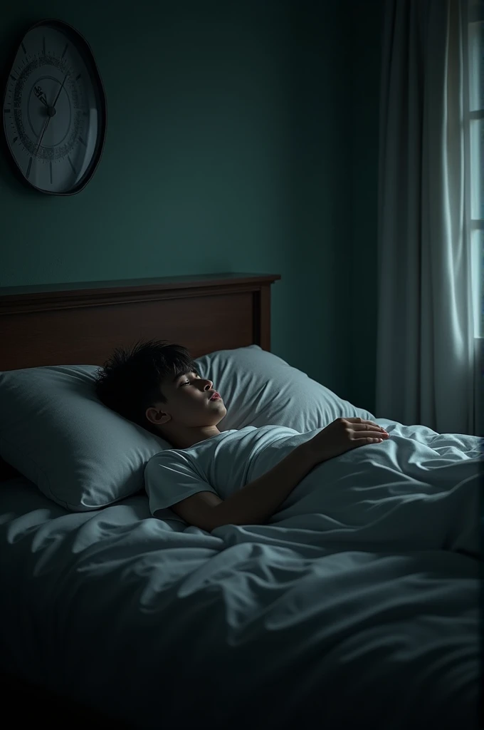 A student, Ahmed, struggles to get out of bed in a dimly lit room. The clock shows 4:30 AM
Madrsa life