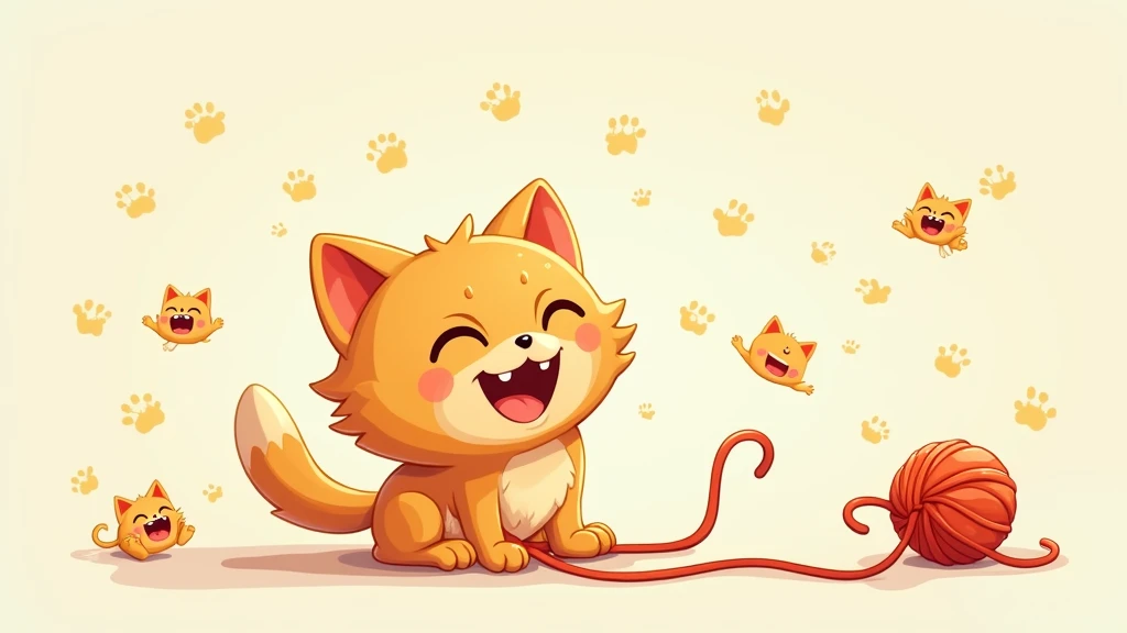 /imagine prompt:A digital illustration of a cute, cartoonish cat playing with a ball of yarn, with bright, vibrant colors, and a joyful expression. Background is light and playful with scattered emojis of Pepe the frog in various poses. Soft lighting with warm tones. Created using digital painting techniques, smooth brush strokes, high-resolution detail, emoji-inspired art style, cartoonish rendering, playful composition, animated vibes, character-focused, charming atmosphere, and subtle textures.