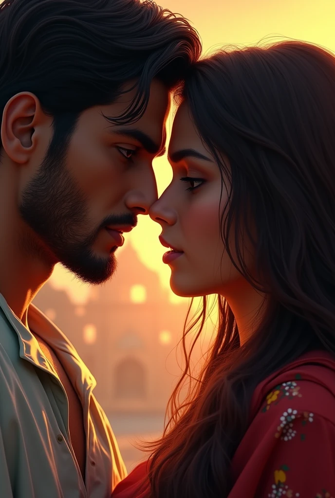 Pakistan lover boy angry to her beautiful long hair girl