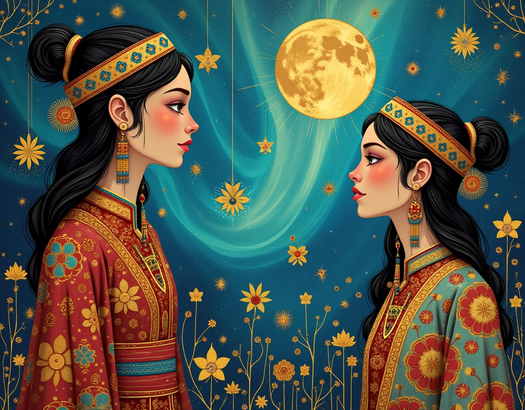 Gustav Klimt and John Bauer influenced Sami Heritage Art