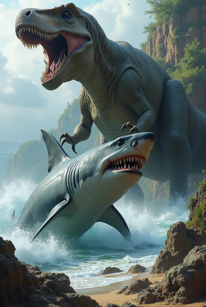 Sharks and dinosaurs 