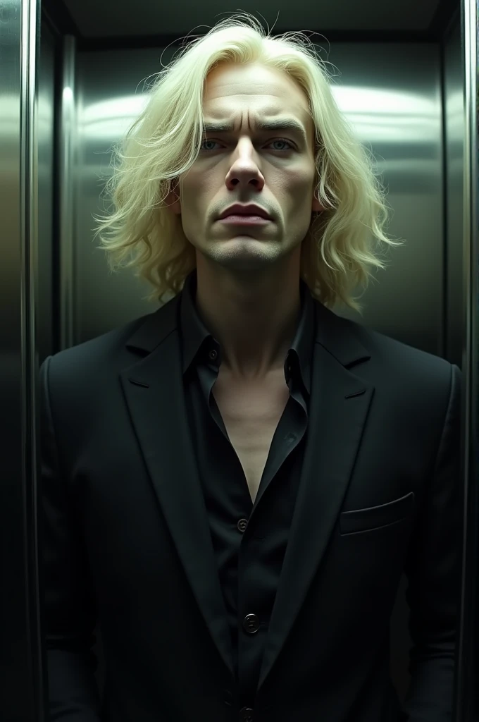Dio brando with fishlens in elevator