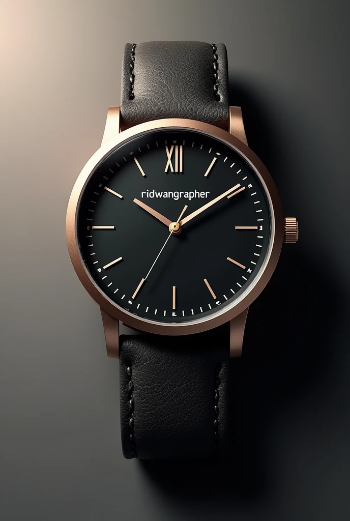 Desain jam tangan dengan ikon nama ridwangrapher