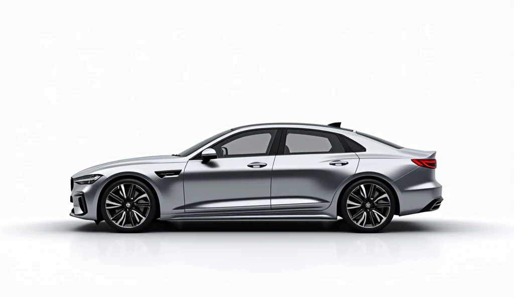 passenger car on a white background
