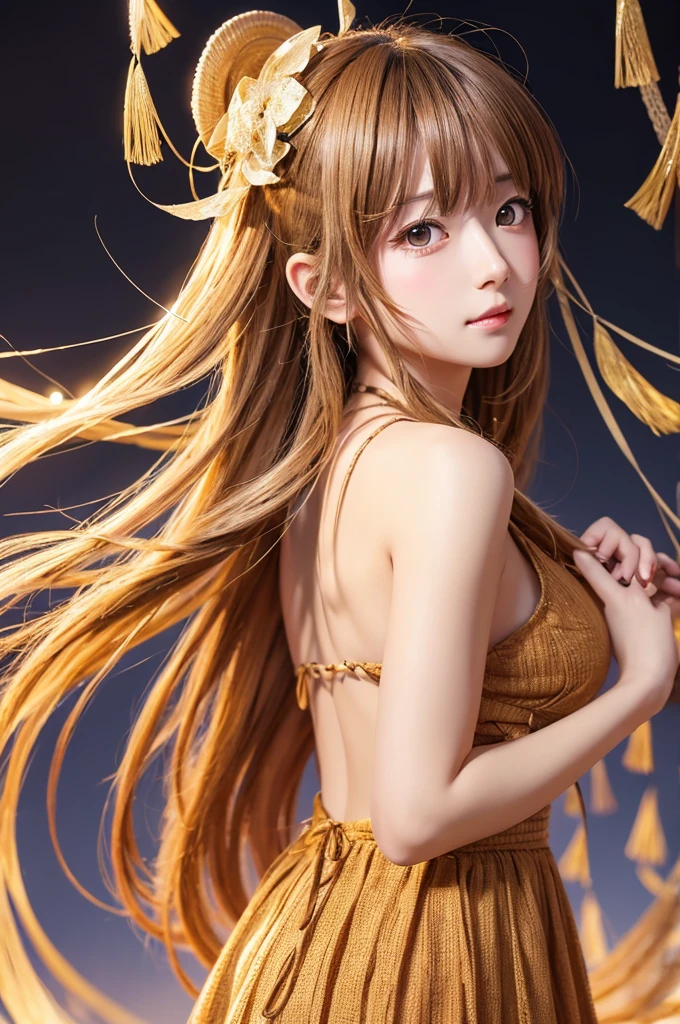 a thick ring of straw festoon personification
and glory on it back, a manga drawing, digital manga, high detailed face anime