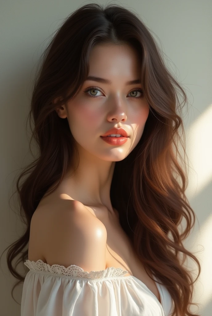 beautiful brunette woman 