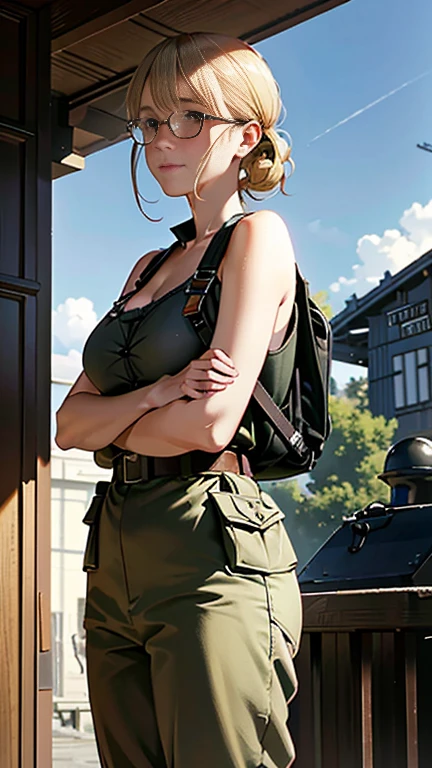 alone,One girl,Outdoor,Cityscape,(Cowboy Shot:1.2),Are standing,Lion 0308,armor,Assault rifle,Camouflage,Helmet,Have a weapon,Load-bearing vest,Backpack,M4 carbine,, Highest quality,masterpiece,High resolution,Official Art,Very detailed CG Unity 8k wallpaper (masterpiece), Highest quality, Bedroom at night, pale pink bra, Shy, blush, indoor, Dress shirt, Bra Open Shirt, From below, ass pov, Low - Angle, mari ohara bigass bighip、shit shitOFF sexly(((masterpiece))), (((Highest quality))), ((Very detailed)), (figure), (Detailed light), ((Very delicate and beautiful)), (Beautiful attention to detail), (sunlight), blush, shy, Huge breasts, uzaki, Outdoor, dynamicrophone pose, Naked Overalls、Bare shoulders、BIG ASS、Big Hips、shit shitOFF sexlyroupa modesta, Remote shooting, Beautiful and delicate face down to the last detail, Beautiful and delicate eyes, Perfect facial balance, High resolutionの肌, Thin Skin, Best 4 inch aspect ratio. With your thumb, a masterpiece, Very detailed, Realistic, (General reference for the German army of World War II : 1.8), Best face resolution, , Modestly dressed woman, Fully clothed, ( microphone, Black fine hair, black Bangs straight, Ultra-fine knitting, Bangs straight, Red glasses, Dark green eyes, sf, Fighter, Are standing On the landing of a Fighter, shop, Very intelligent personality, Calm expression, A face of respect, bio, a Fighter