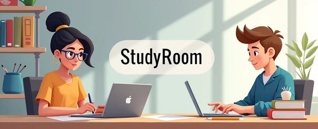 Create a banner for a study channel named 'StudyRoom.' 